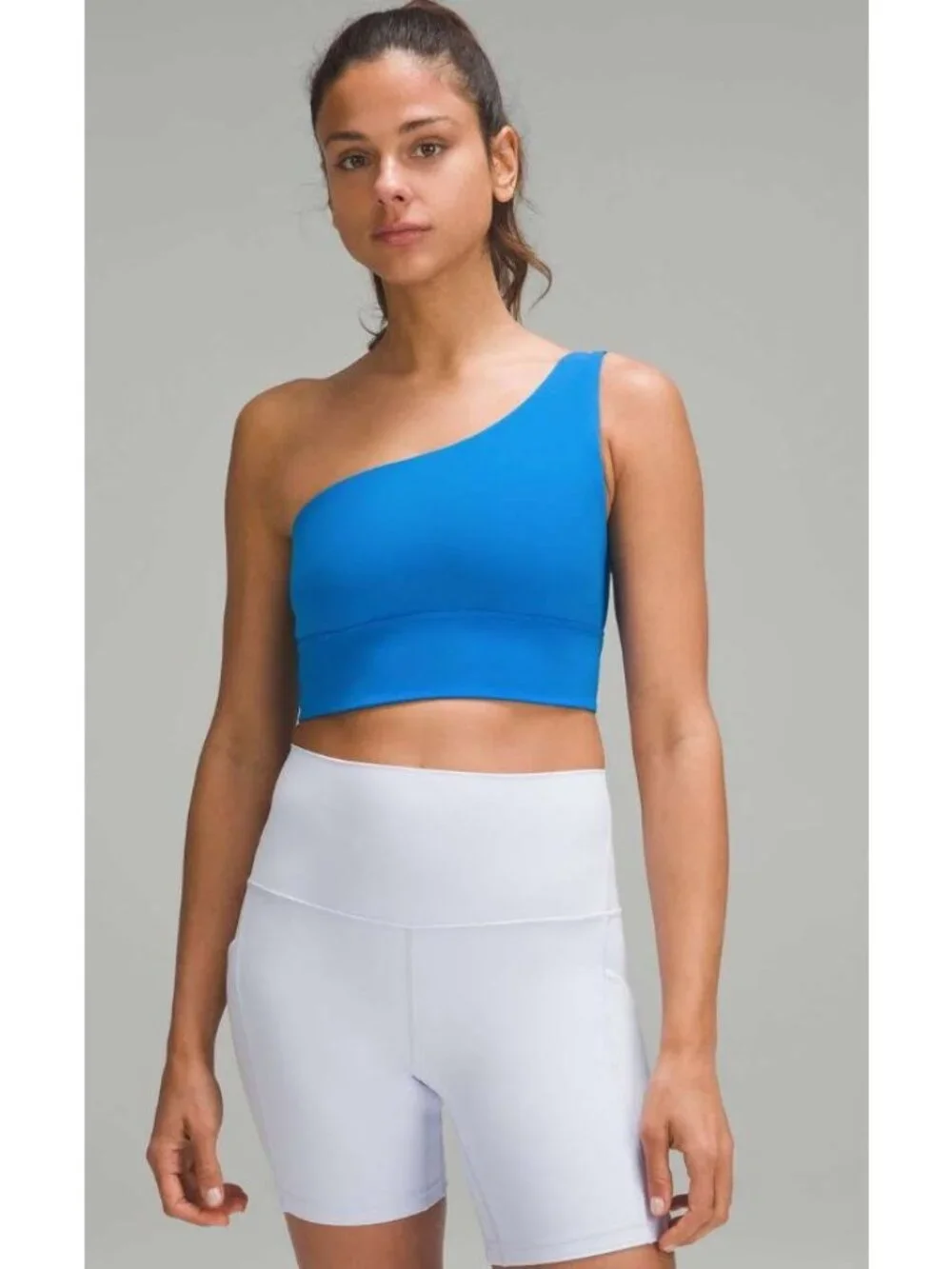 NWT Lululemon Align Asymmetrical Bra A/B Cup Blue-sz 10